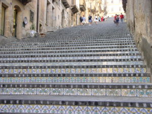 Caltagirone capital of pottery in Sicily