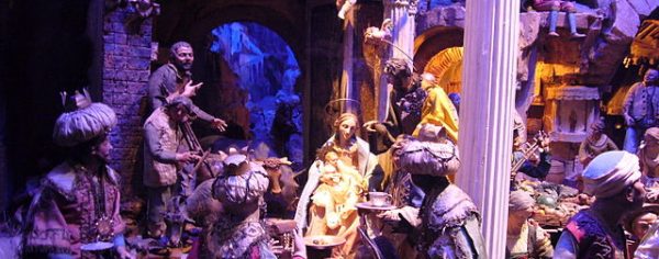 A traditional nativity scene