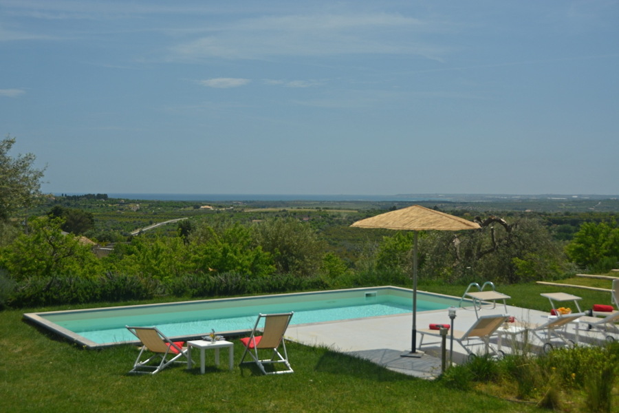 Villa Marsh Harrier, Noto area, Sicily, view from the swimming pool