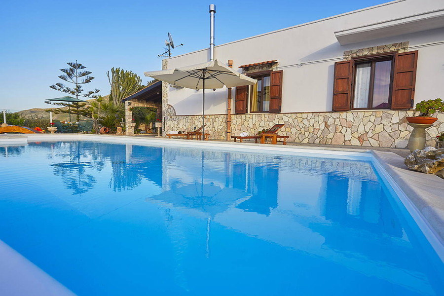Priva swimming pool in Villa Knoll, Scopello, Sicily