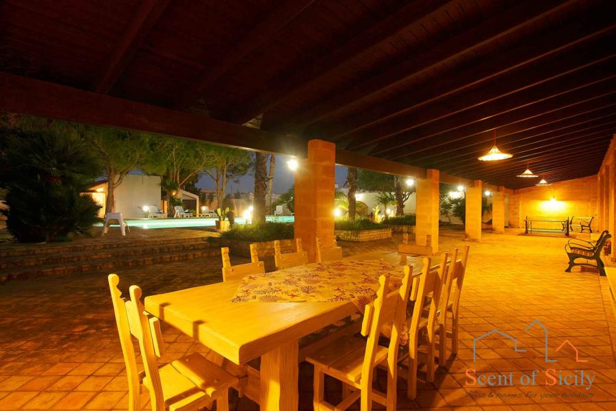  The patio in Villa Lory Marsala Western Sicily 