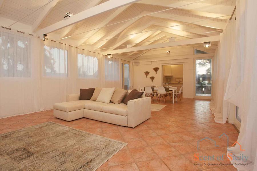 Livingroom in Villa Lory, Marsala Western Sicily
