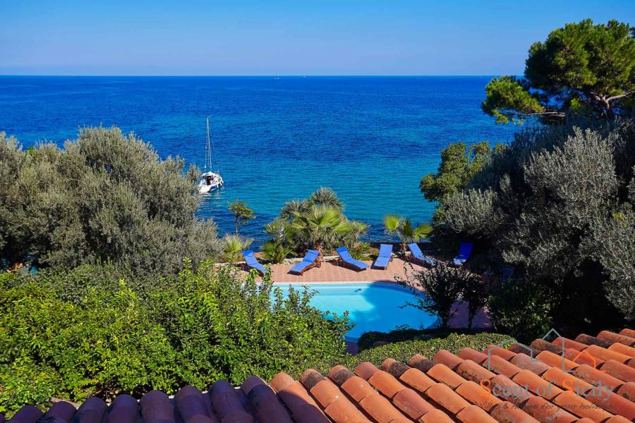 Villa Angela Blu Palermo area, Sicily, view from the heated pool