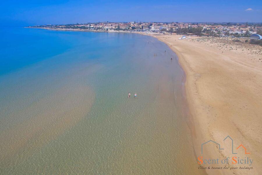 wonderful sandy beach Sicily