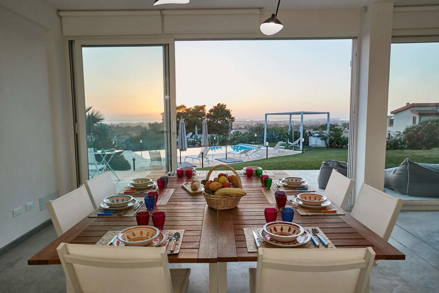 Marsala-Luxury-Villa-Ladybird-Scent-of-Sicily-Dining-tabl-view