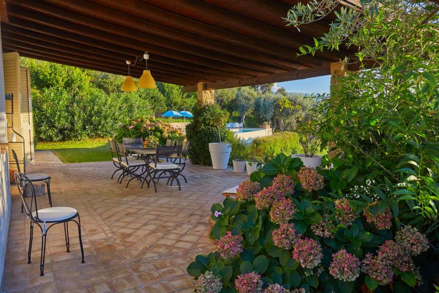 Covered Veranda in Villa Sunrise, Capo d'Orlando, Notnern Sicily