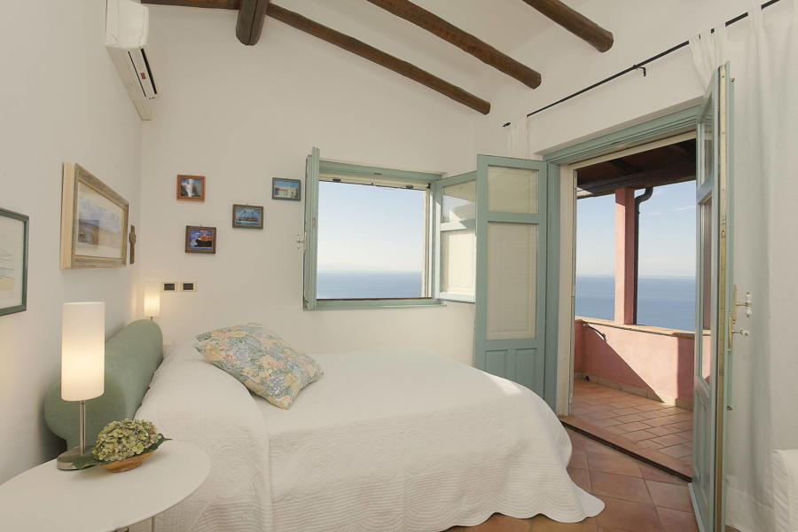 The master bedroom in Villa Sunrise, Capo d'Orlando, Notnern Sicily - first floor