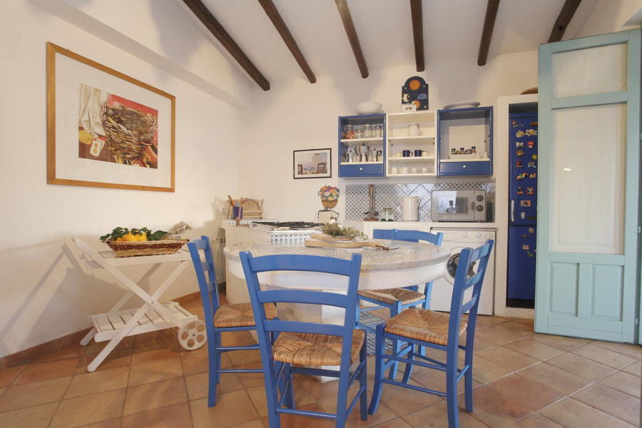 The kitchen in Villa Sunrise, Capo d'Orlando, Notnern Sicily