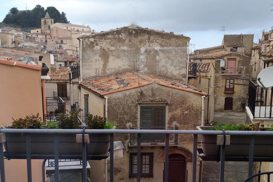 View from window in Magical House, Gratteri,  Sicily