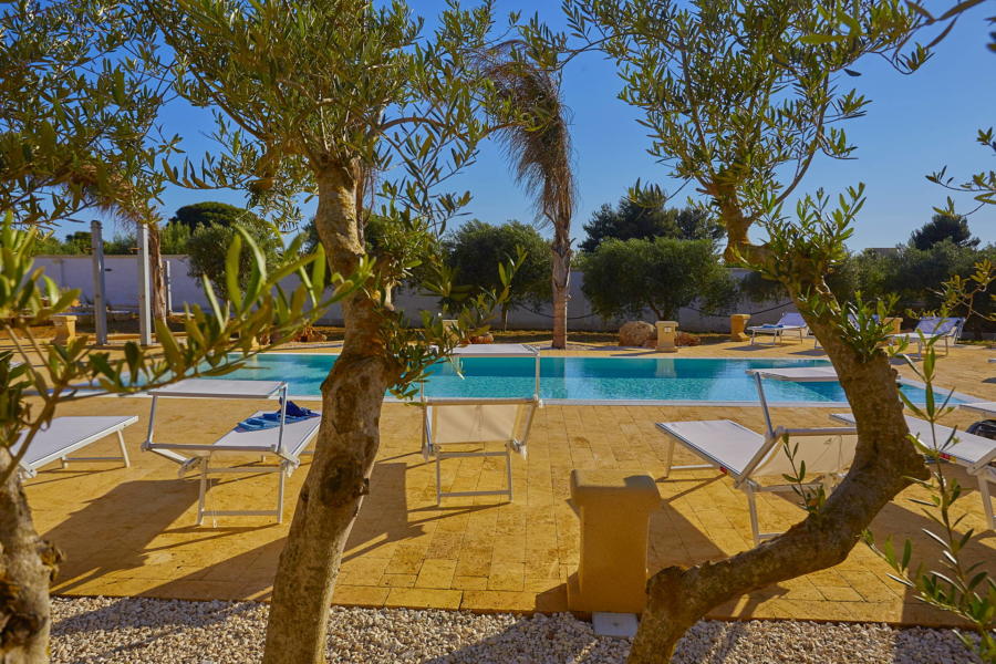 Relax in the swimming poll in Villa del Tufo  Marsala Western Sicily Scent of Sicily