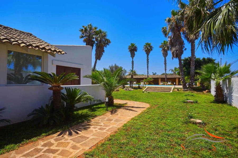 To the pool of Villa Lory, Marsala Western Sicily