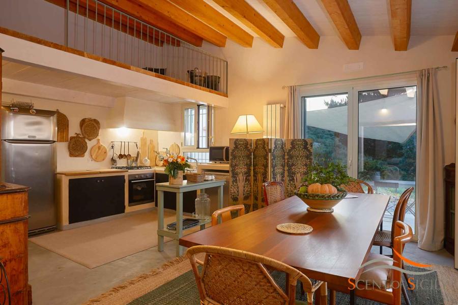 Kitchen in Villa Marina Cefalu area Scent of Sicily