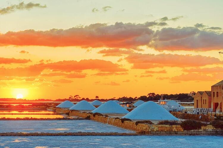 Sunset in Marsala Stagnone