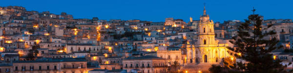 Scent of Sicily, night view of Modica