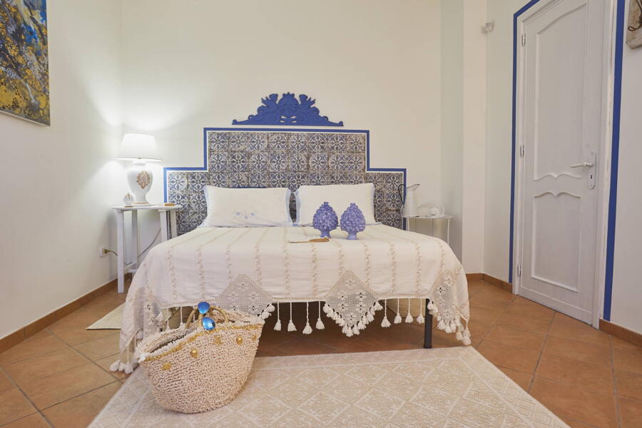 Blue double bedrooms e-suite with sauna