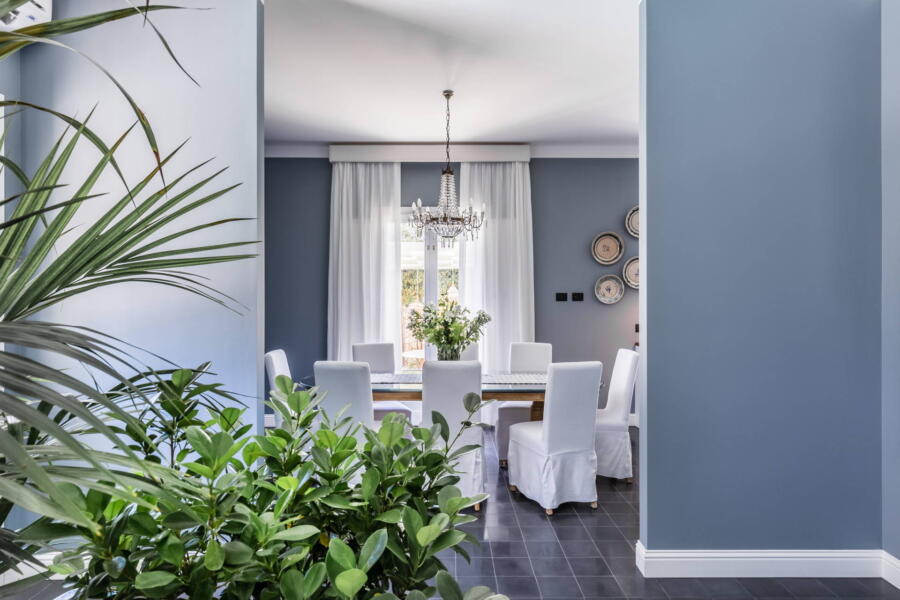 View of the dining area from the living room