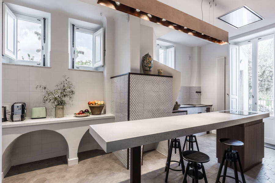 The dining area of the kitchen