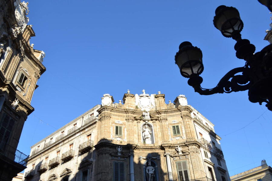 The 'quattro canti' crossroads in Palermo