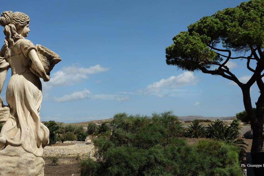 The wonderful view of the terrace of this historic residence