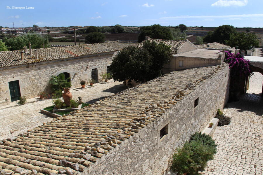 The fascinating view from the roofs of a part of the house.