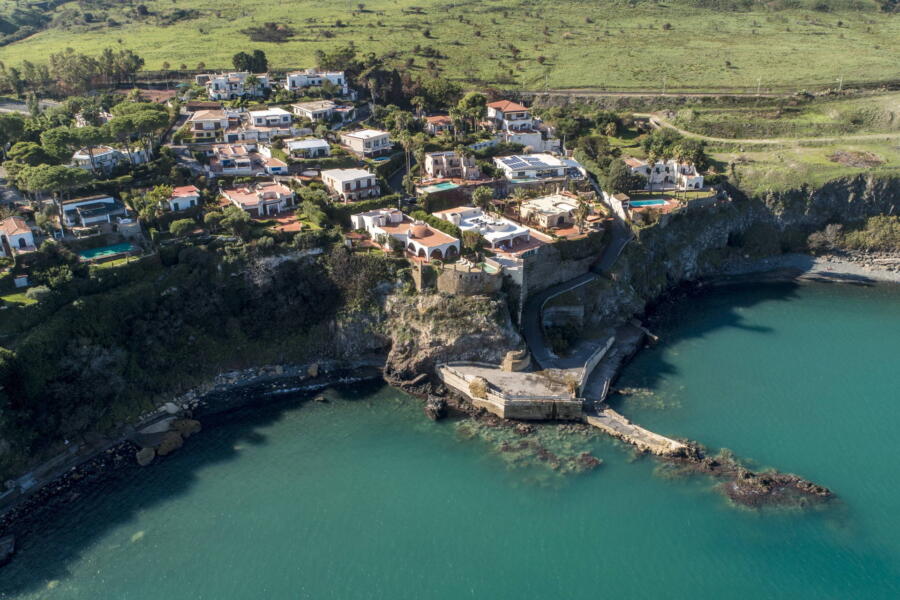 Aerial view of private villa residence