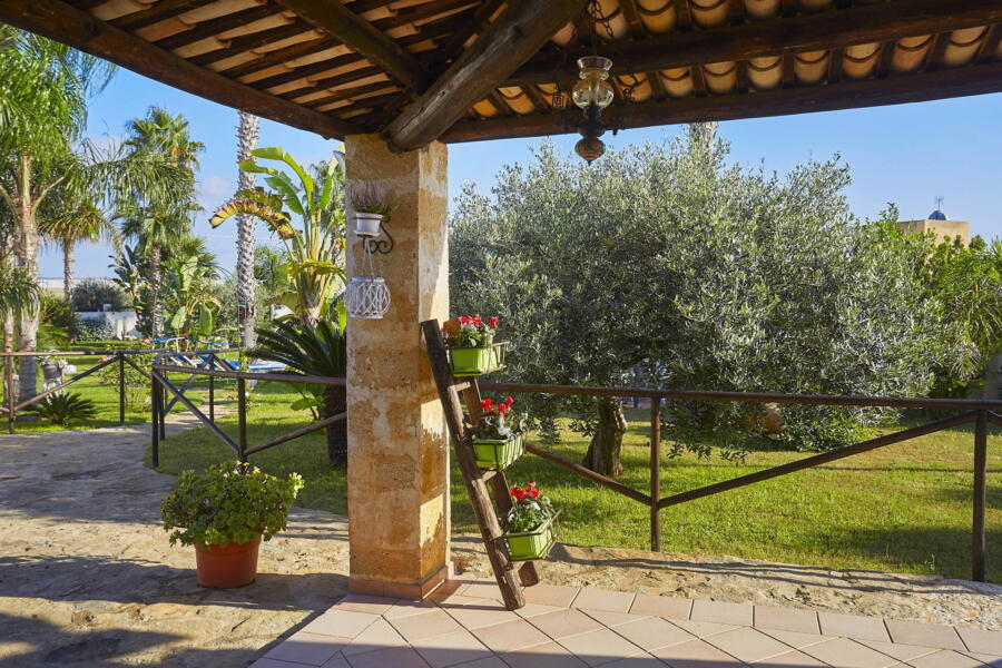 Patio of Villa Gio, Marsala, Western Sicily