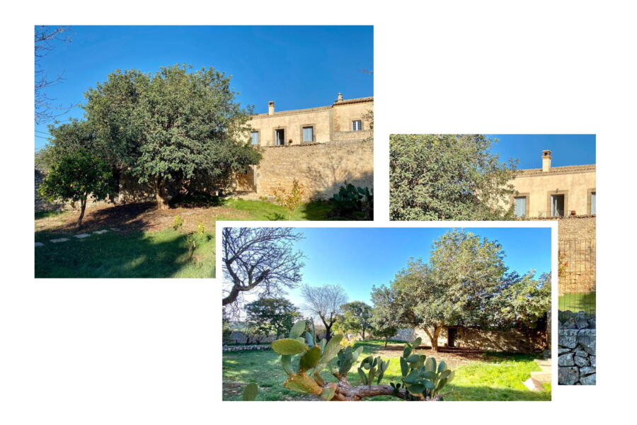 The lovely garden of Stone Farmahouse Ragusa