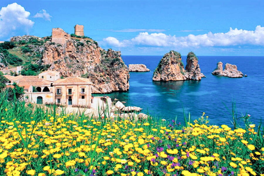 Scopello Tonnara in Palermo Trapani coastline