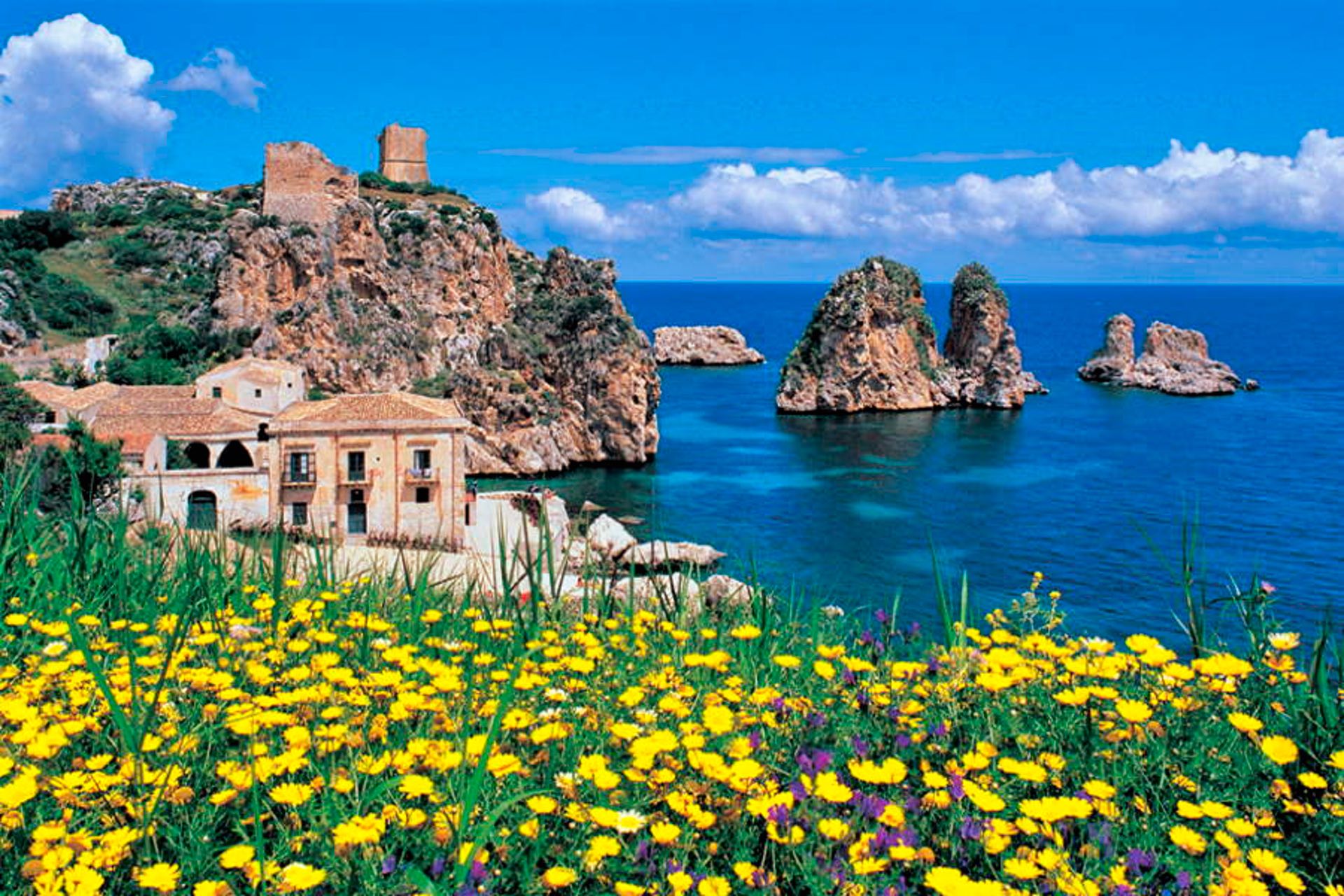 Scopello Tonnara fiori-Scent of Sicily